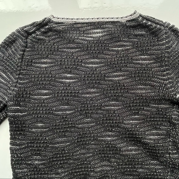 Maje Melodie Jacquard Metallic Open Knit Sweater / Size 1 / Small - Picture 12 of 13